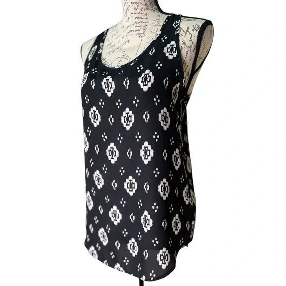 Olive & Oak Sleeveless Tank Top Black and White Size XS - Picture 5 of 16